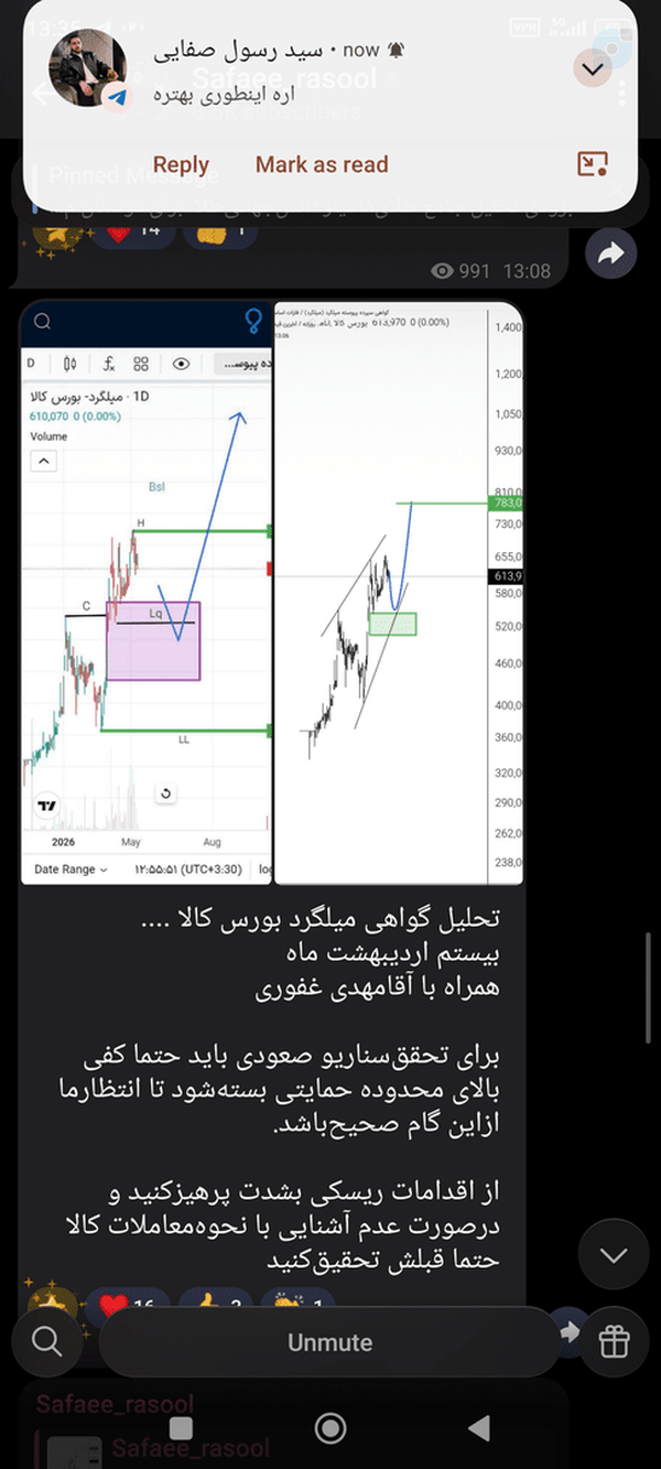 گواهی میلگرد از همین جا ریخت اپدیت در تلکرام