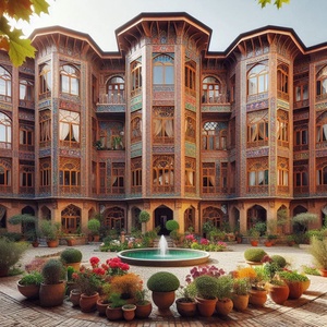 نمونه بنای آپارتمانی طراحی شده با رویکرد ایرانی-اسلامی