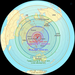 برد موشکی کره شمالی