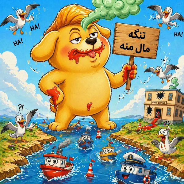 ادعای سگ زرد راجع به تنگه هرمز