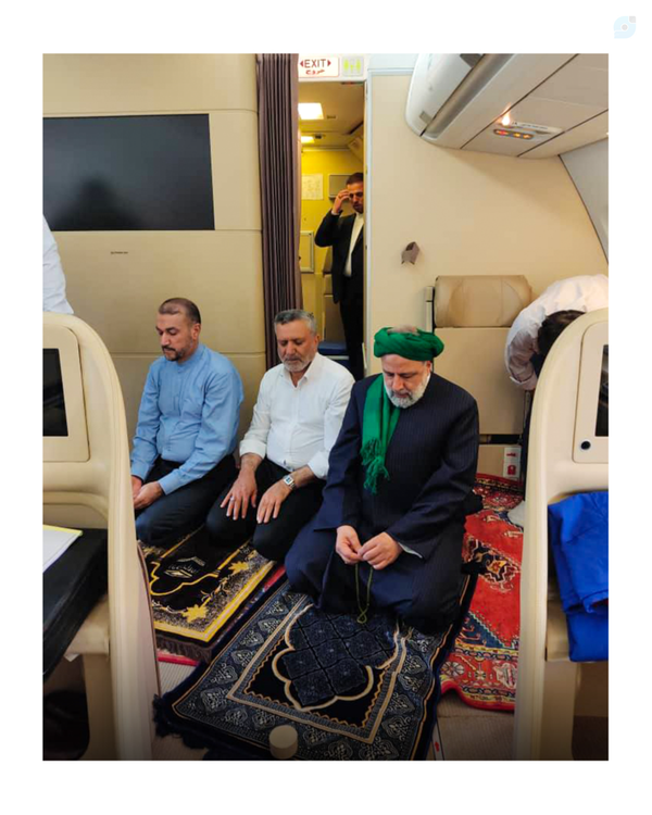 نخستین مقصد از سفر منطقه‌ای به قاره آفریقا،  پیش از فرود هواپیما در نایروبی، پایتخت کنیا، شامگاه چهارشنبه ۲۱ تیر ۱۴۰۲.
